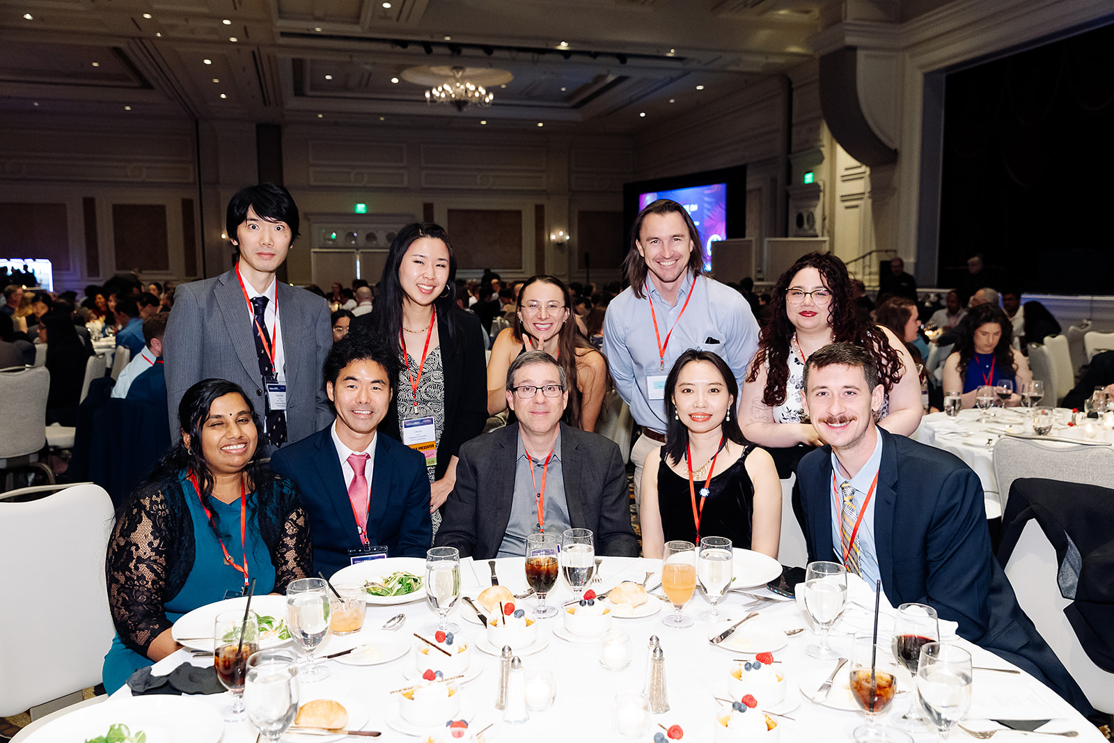 Shock Society awards gala group photo at Bellagio ballroom in Las Vegas