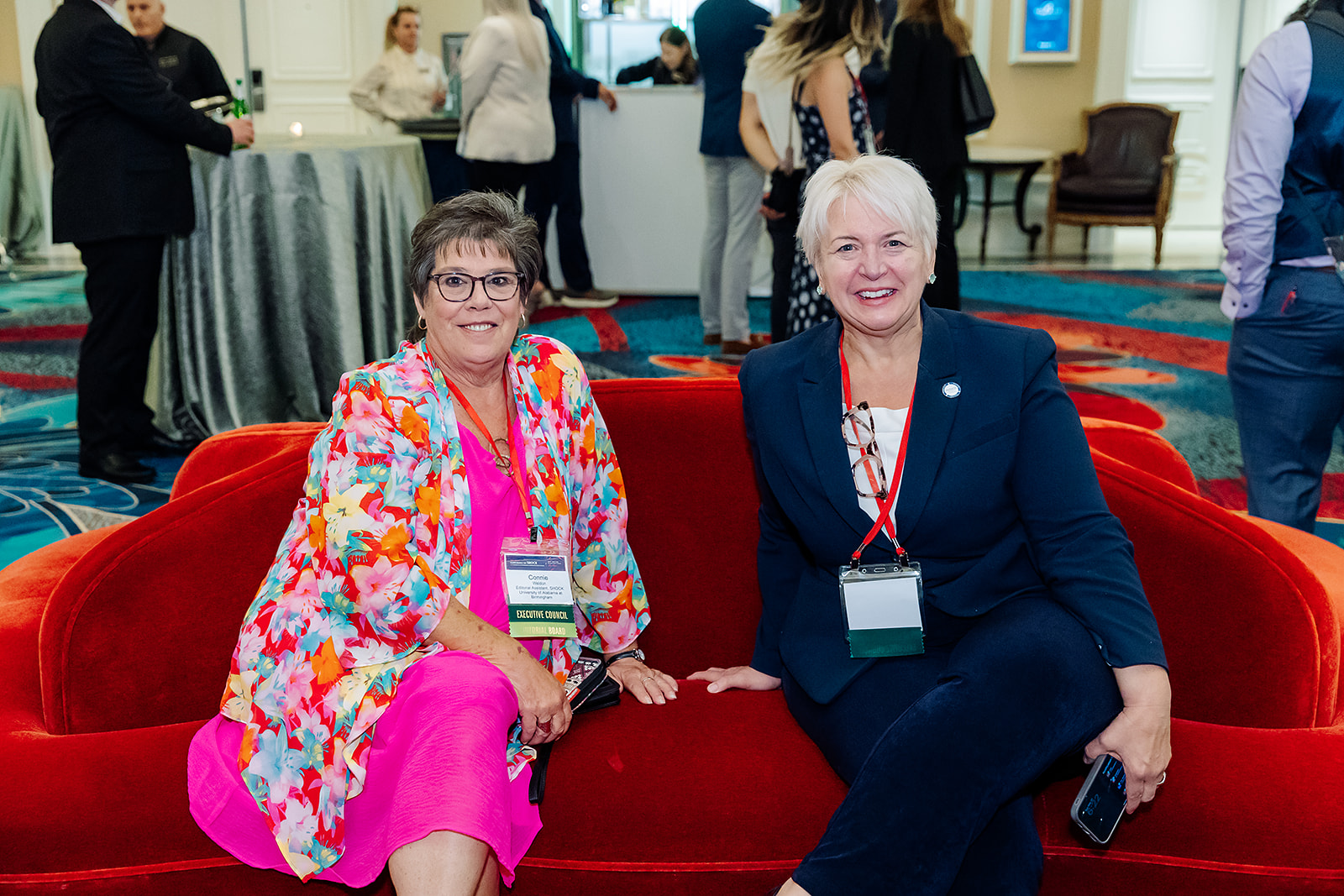 Shock Society executive council members in lounge area at Bellagio Las Vegas