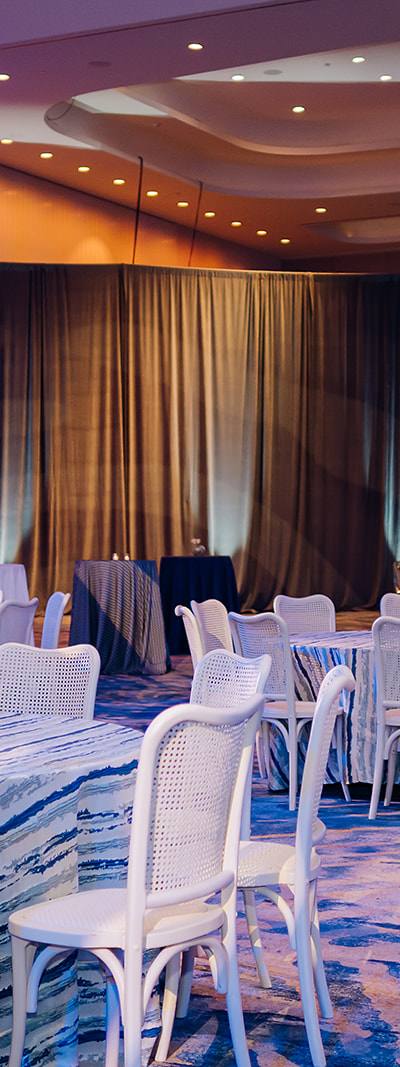 Corporate reception ballroom at Omni Fort Lauderdale